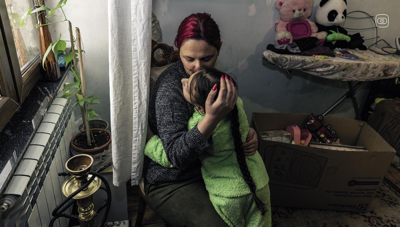 Marine (35), with her daughter from a second marriage. In 2011, she gave birth to a child and was falsely informed that the baby was suffering from serious illnesses. She was coerced into signing documents under pressure from doctors, her then-husband, and her father-in-law. Her child was placed for adoption without her free and informed consent. The case is currently under investigation, and there is substantial evidence indicating that the child is now living in Italy. Armenia, Yerevan, on 10 April 2025.