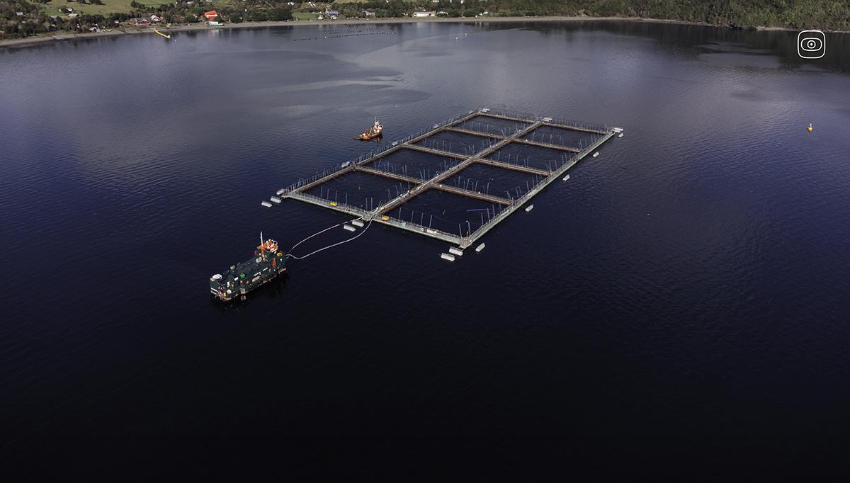 Fish farms in Chile 