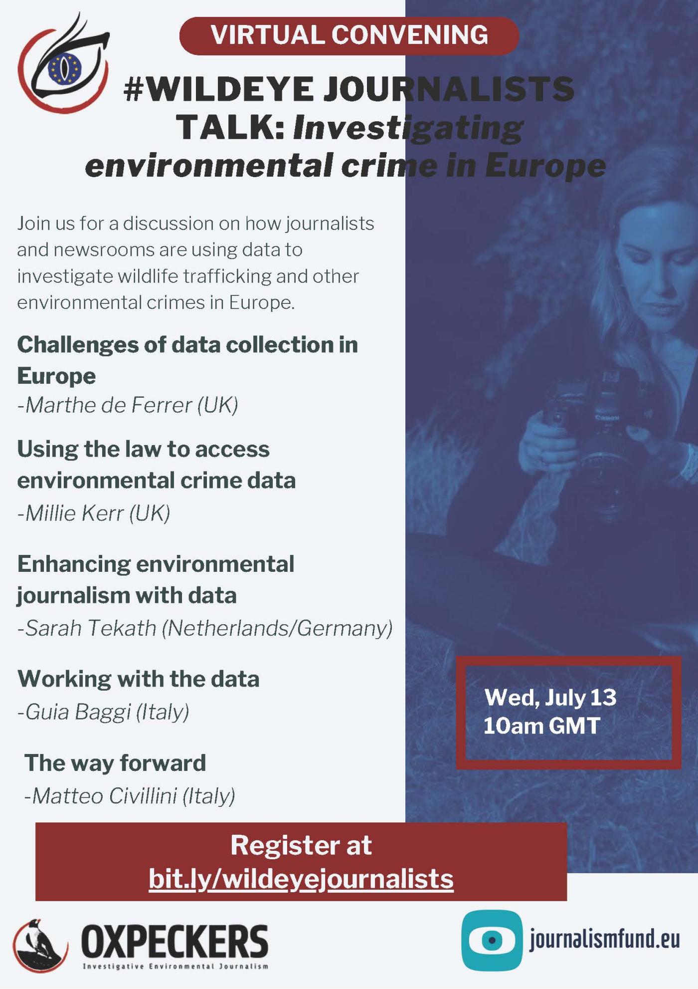 #Wildeye Journalists Talk: Investigating environmental crime in Europe