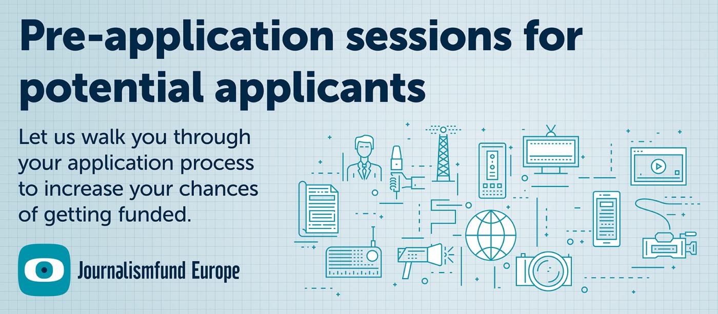Pre-application sessions for potential applicants - grants journalists