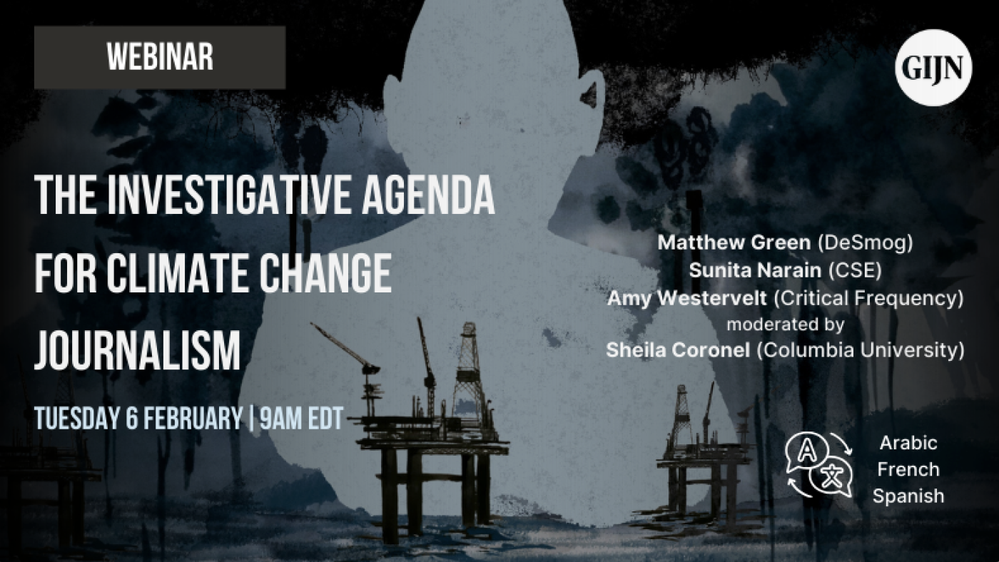 GIJC GIJN Climate agenda for investigative journalism Gothenburg