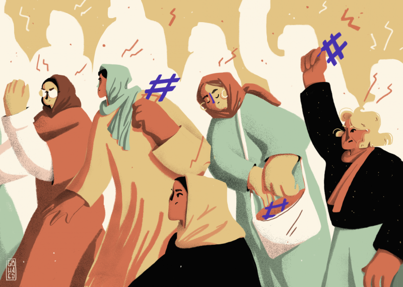 women on the street