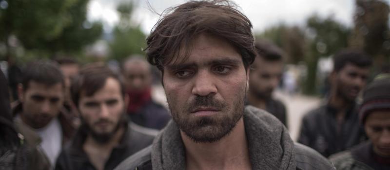 A migrant from Afghanistan in the camp Bira in Bihać, Bosnia and Herzegovina