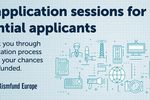 Pre-application sessions for potential applicants - grants journalists