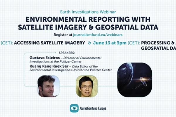 a banner for webinar on June 6 and 13 on using data in environmental reporting