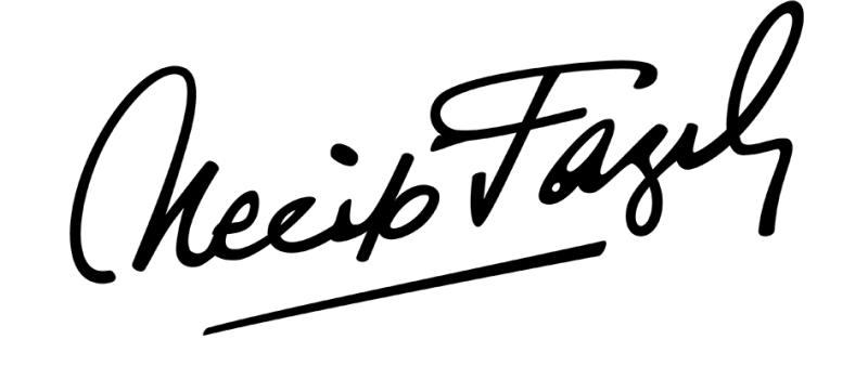 Handtekening Necip Fazıl Kısakürek